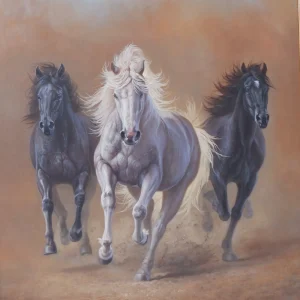 Horses 130x110cm